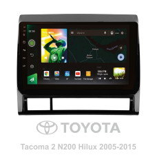 Android head unit SIGMA X9464 ANDROID 10 4+64 Gb 4G DSP Toyota Tacoma 2 N200 Hilux 2005-2015 9" (L1)