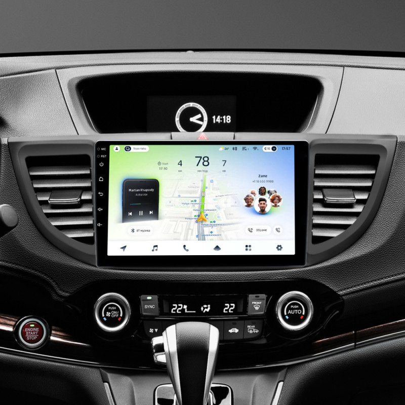 Android head unit Teyes CC4L 4+64 Gb Honda CR-V CRV 4 RM RE (9 inch) 2011-2018 (B) 9"