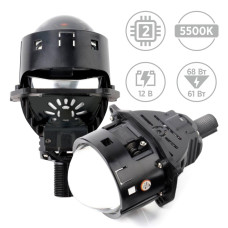 LED headlight lenses AMS ORIGINAL A3 MAX 5500K 3.0 F/R