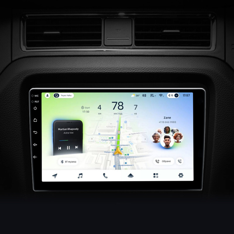 Android head unit Teyes CC4L 6+64 Gb Ford Mustang 5 S-197 (F1) 2009-2014 10" (L3)