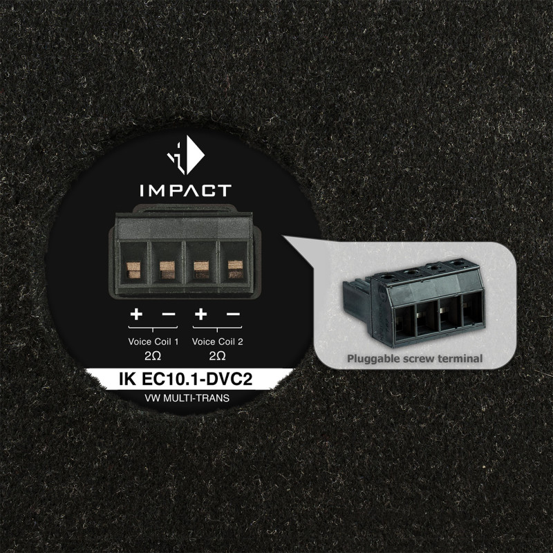 Subwoofer HELIX IK EC10.1-DVC2 – VW MULTI-TRANS