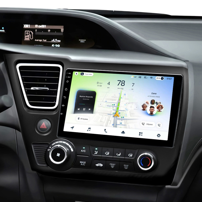 Android head unit Teyes CC4L 4+64 Gb Honda Civic 9 Middle East 2013-2016 9" (L1)