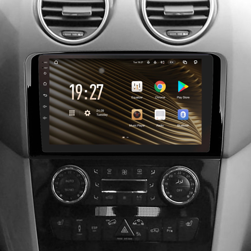 Android head unit SIGMA S9464 ANDROID 12 4+64 Gb 4G DSP Mercedes Benz ML GL ML350 GL320 X164 2005-2009 (F1) 9"