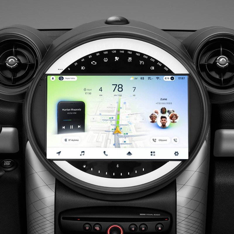 Android head unit Teyes CC4L 6+64 Gb BMW Mini (F2) 2010-2016 9" (L3)