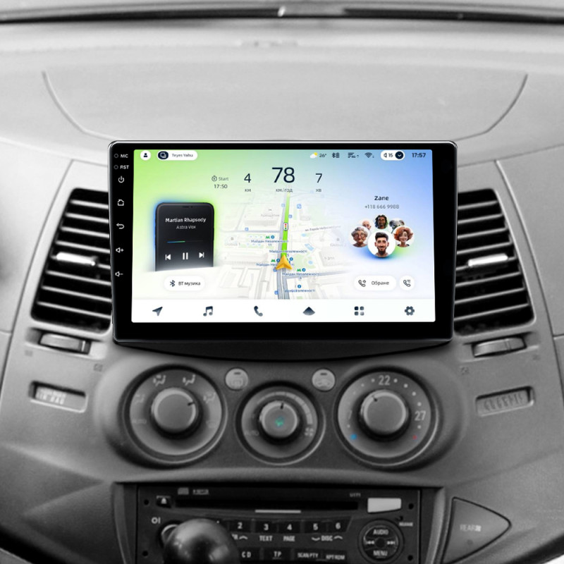 Android head unit Teyes CC4L 6+64 Gb Mitsubishi Grandis 1 2003-2010 (F1) 9"
