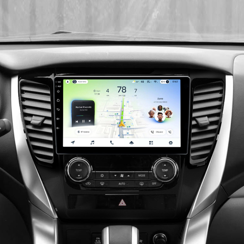 Android head unit Teyes CC4L 6+64 Gb Mitsubishi Pajero Sport 3 2016-2018 9"