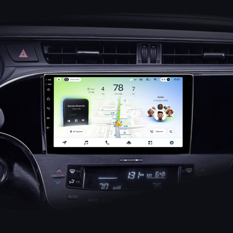 Android head unit Teyes CC4L 6+64 Gb Toyota Avalon 4 IV XX40 2012 - 2018 9" (L1)