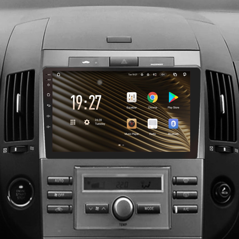 Android head unit SIGMA S9464 ANDROID 12 4+64 Gb 4G DSP Toyota Corolla Verso AR10 2004 - 2009 (F2) 9"