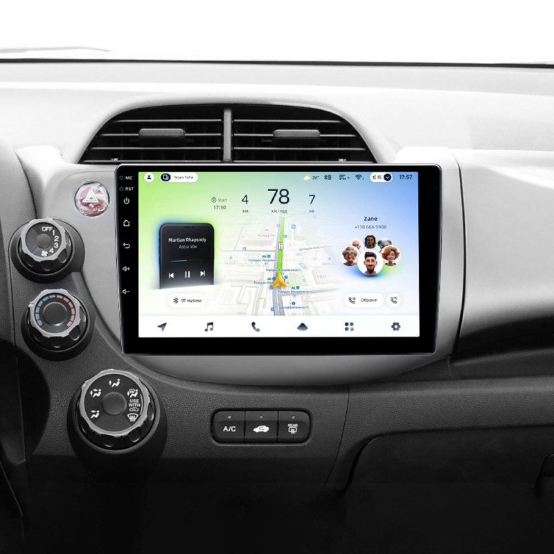 Štátní magnetofon Teyes CC4L 6+64 GB pro Honda Jazz 2, Fit 2, GE 2007–2014, 10