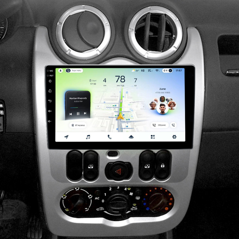 Android head unit Teyes CC4L 6+64 Gb Renault Logan 1 2010-2016 (CAN BUS) 9" (L2)