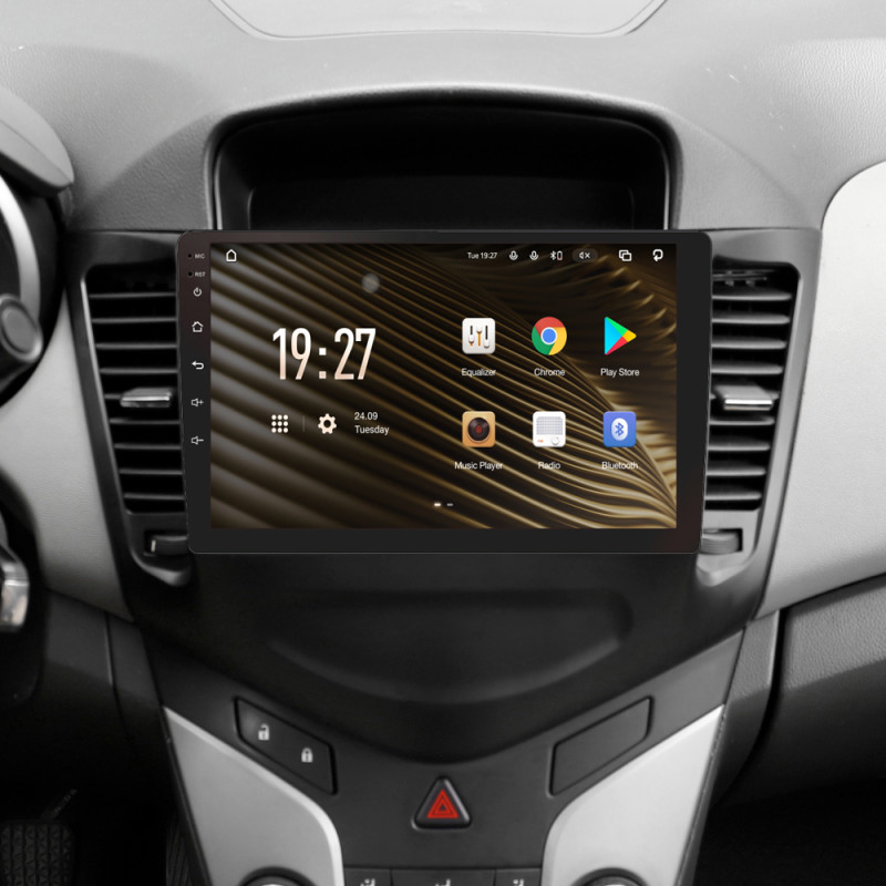 Android head unit SIGMA S9464 ANDROID 12 4+64 Gb 4G DSP Chevrolet Cruze J300 2008-2014 9"