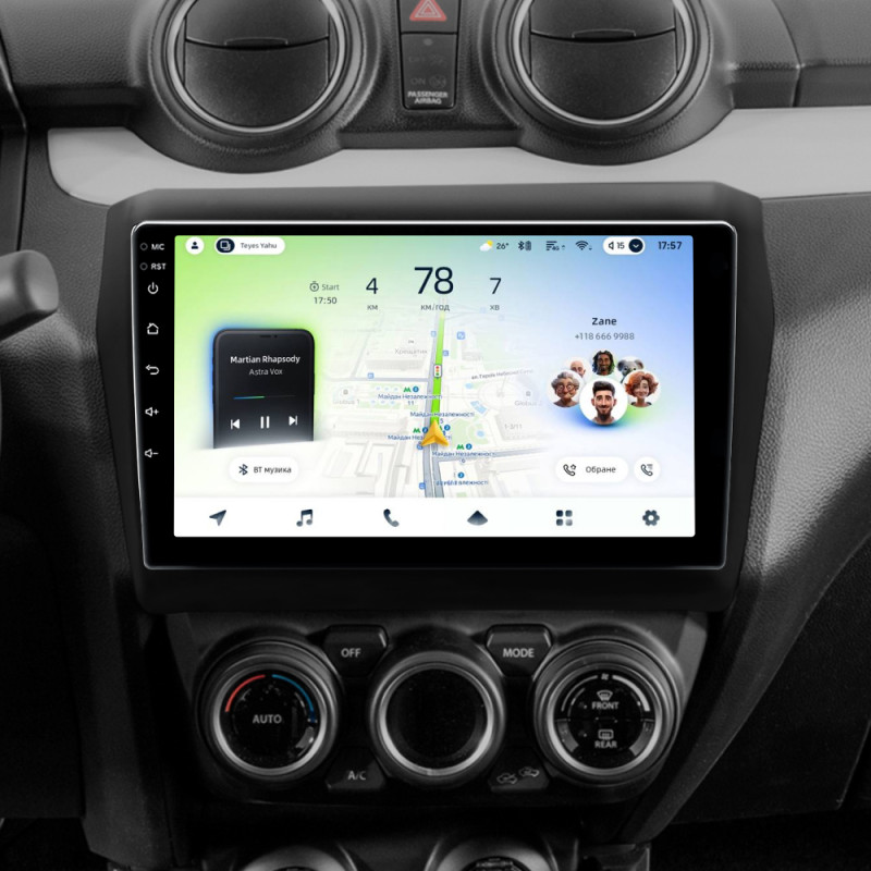 Android head unit Teyes CC4L 4+64 Gb Suzuki Swift 5 2016-2020 9"
