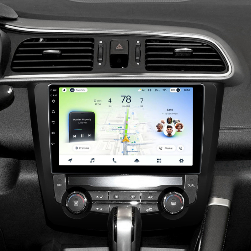 Android head unit Teyes CC4L 4+64 Gb Renault Kadjar 2015-2017 9"