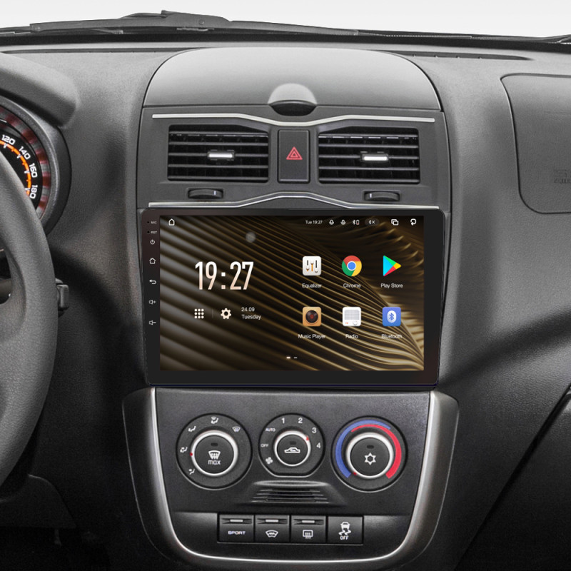 Android head unit SIGMA S9464 ANDROID 12 4+64 Gb 4G DSP LADA Granta Cross 2018-2023 9"