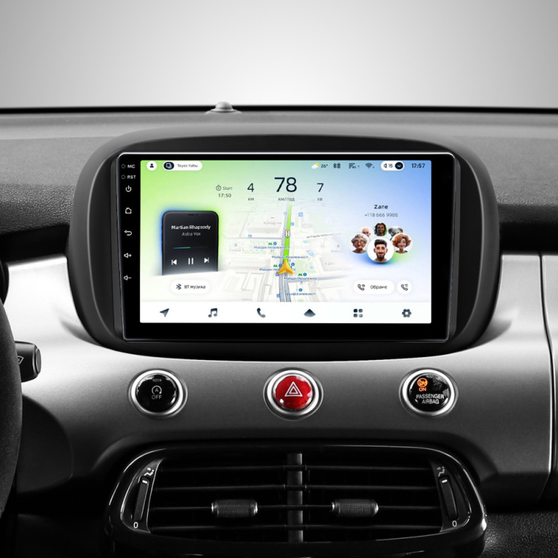 Android head unit Teyes CC4L 4+64 Gb Fiat 500X 2014-2020 9" (L1)
