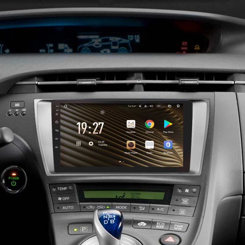 Android head unit SIGMA S9464 ANDROID 12 4+64 Gb 4G DSP Toyota Prius XW30 2009-2015 9"