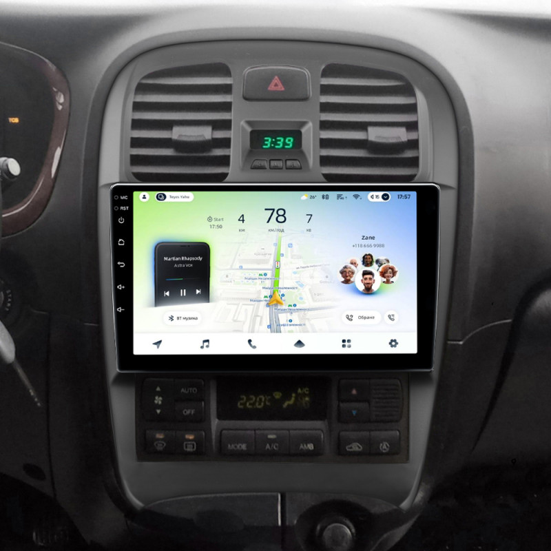 Android head unit Teyes CC4L 4+64 Gb Hyundai Sonata EF 2001-2012 9"