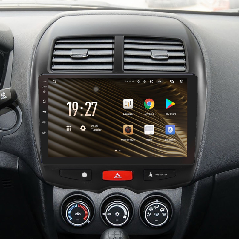 Android head unit SIGMA S10464 ANDROID 12 4+64 Gb 4G DSP Mitsubishi ASX 1 2010-2016 (B) 10"