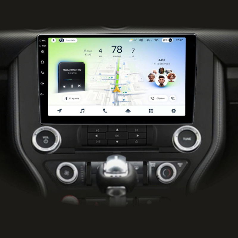 Android head unit Teyes CC4L 6+64 Gb Ford Mustang VI S550 (F1) 2014-2023 9" (L1)