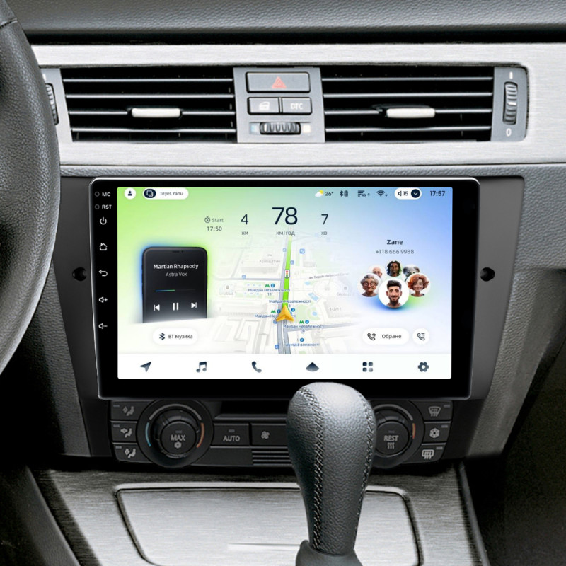 Android head unit Teyes CC4L 6+64 Gb BMW 3 E90 E91 E92 E93 2005-2013 9"