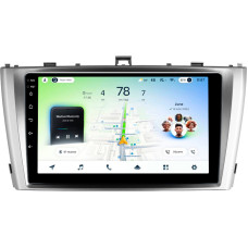 Fest eingebaute Magnetola Teyes CC4L 6+64 GB für Toyota Avensis 3 (2008–2015, F1) mit 9-Zoll-Display.