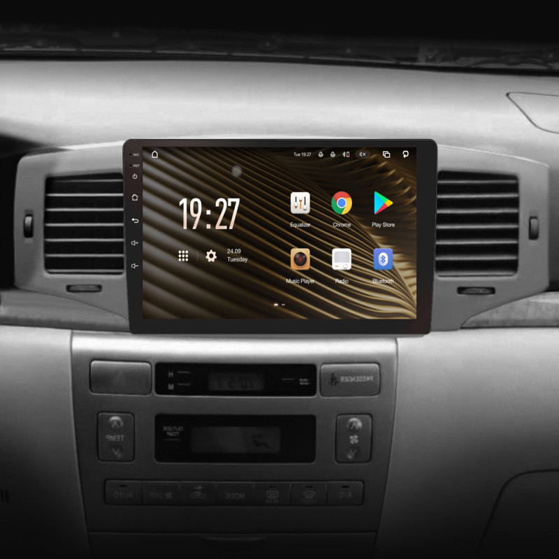 Android head unit SIGMA S9464 ANDROID 12 4+64 Gb 4G DSP Toyota Corolla 9 E120 2004-2006 9"