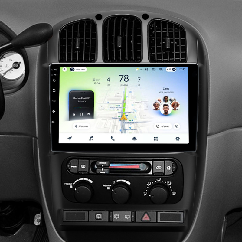 Android head unit Teyes CC4L 6+64 Gb Dodge Caravan 4 For Chrysler Voyager RG RS For Town and Country RS 2000-2007 (A) 10" (L1)