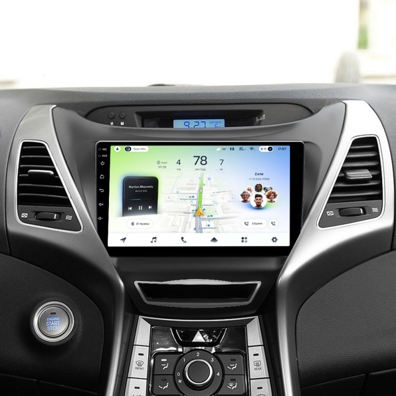 Android head unit Teyes CC4L 6+64 Gb Hyundai Elantra 5 JK GD MD UD 2010-2016 (F2) 9"