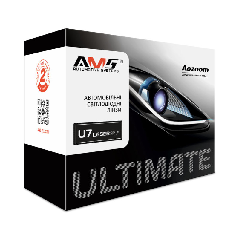 LED headlight lenses AMS ULTIMATE U7 LASER 3.0 F