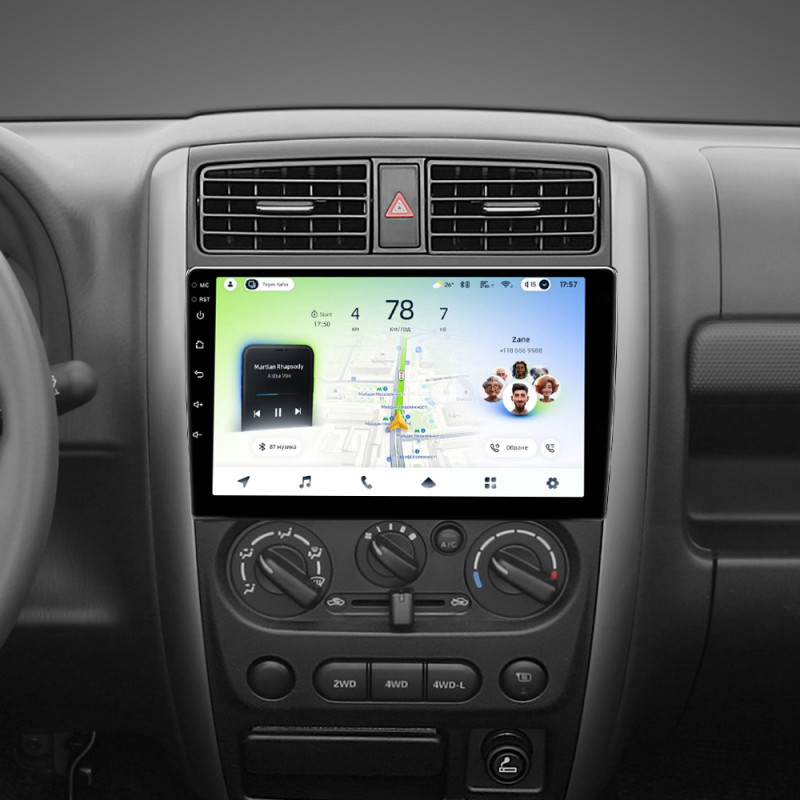 Android head unit Teyes CC4L 6+64 Gb Suzuki Jimny 3 2005-2019 9"