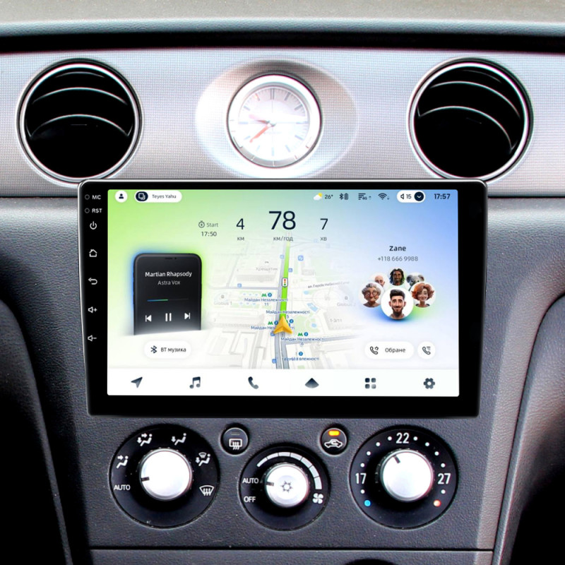 Fahrzeugradio Teyes CC4L 4+64 GB für Mitsubishi Outlander 1 (2002–2008, F2) – 9 Zoll