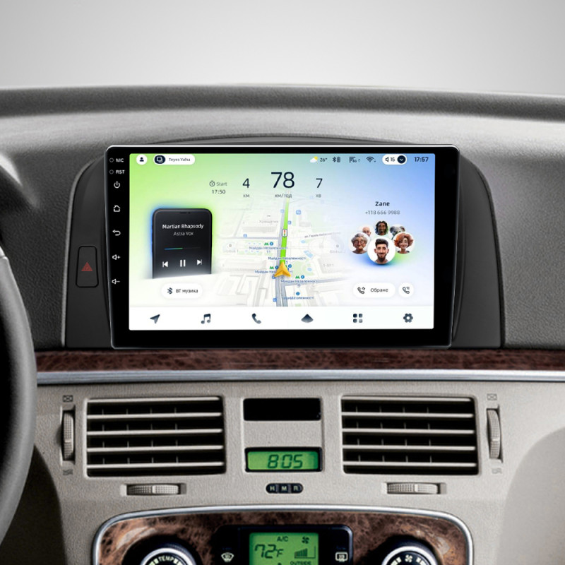 Android head unit Teyes CC4L 6+64 Gb Hyundai Sonata NF 2004-2008 9"