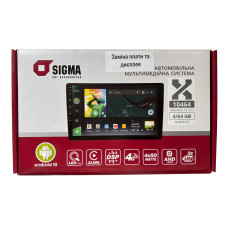 Car multimedia system SIGMA X10464 ANDROID 10 4+64 Gb 4G DSP (10") (Refurbished)