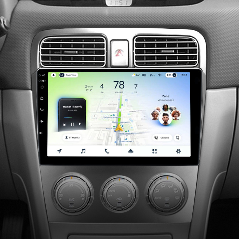 Android head unit Teyes CC4L 4+64 Gb Subaru Forester SG 2002-2008 9"