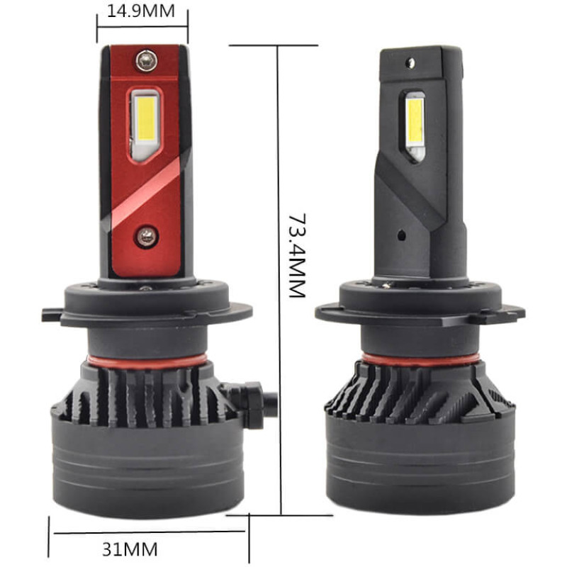 LED bulb SIGMA X3 45W H7 CSP (cooling fan)