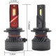 LED bulb SIGMA X3 45W H7 CSP (cooling fan)