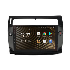 Android head unit SIGMA S9464 ANDROID 12 4+64 Gb 4G DSP Citroen C4 LA LC C-Triomphe C-Quatre 2004-2014 Black 9"