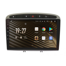 Android head unit SIGMA S9464 ANDROID 12 4+64 Gb 4G DSP Peugeot 408 1 T7 2012-2020 For Peugeot 308 2007-2015 Silver 9"