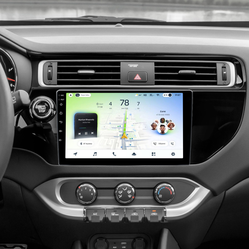 Android head unit Teyes CC4L 4+64 Gb Kia RIO 4 K3 2015-2017 9"