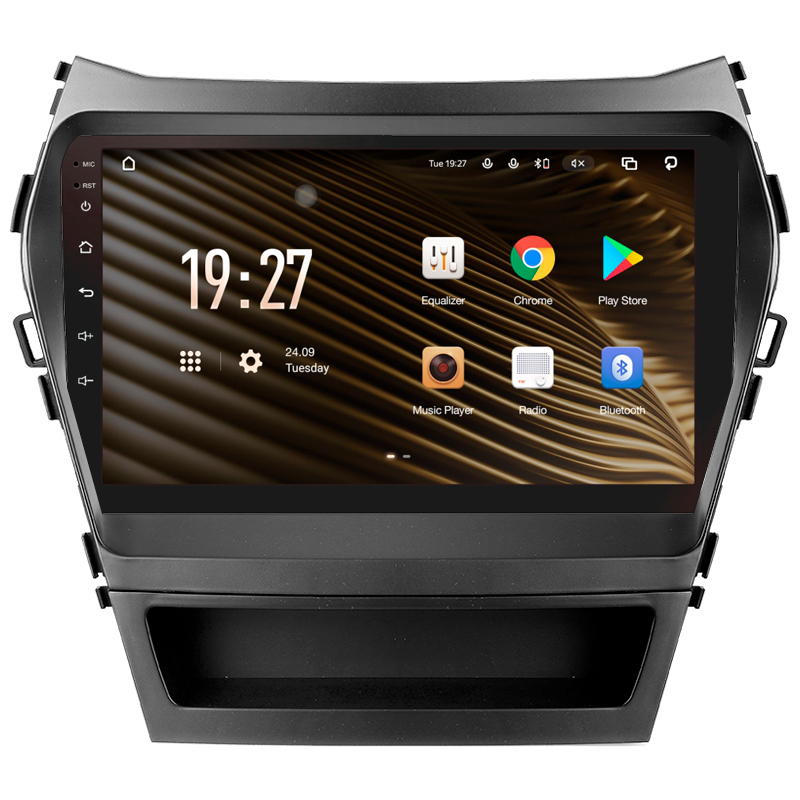 Sterownik multimedialny SIGMA S9464 ANDROID 12 4+64 GB 4G DSP Hyundai Santa Fe 3 (2013–2016, kod B) 9