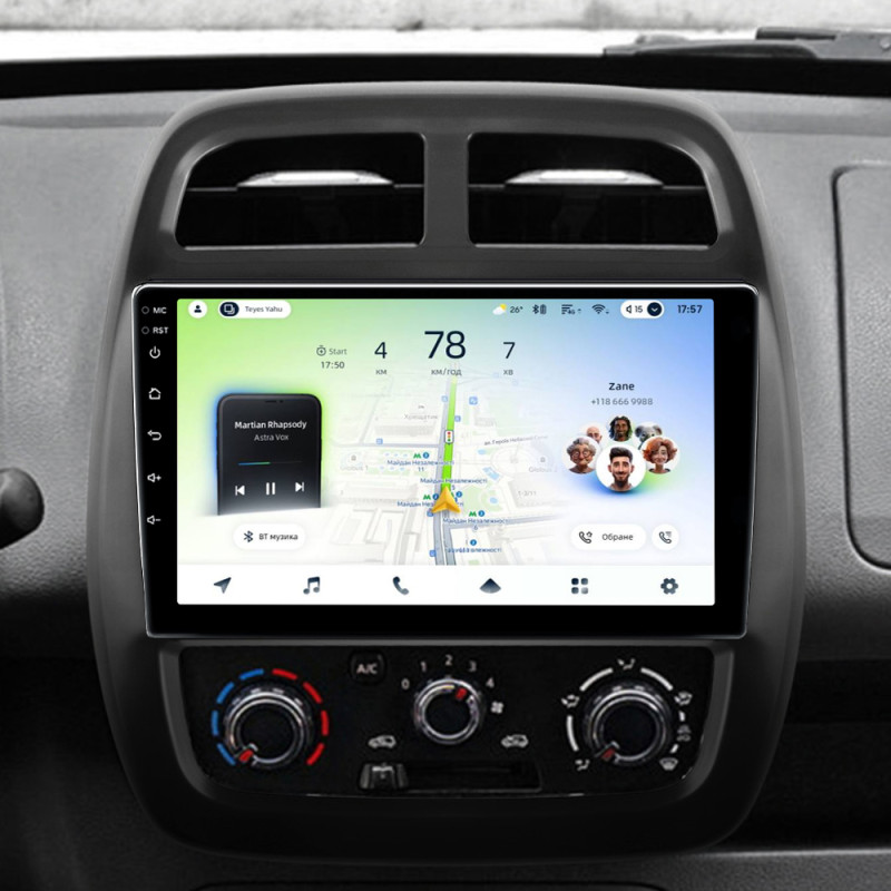 Android head unit Teyes CC4L 4+64 Gb Renault KWID 2015-2019 9" (L1)