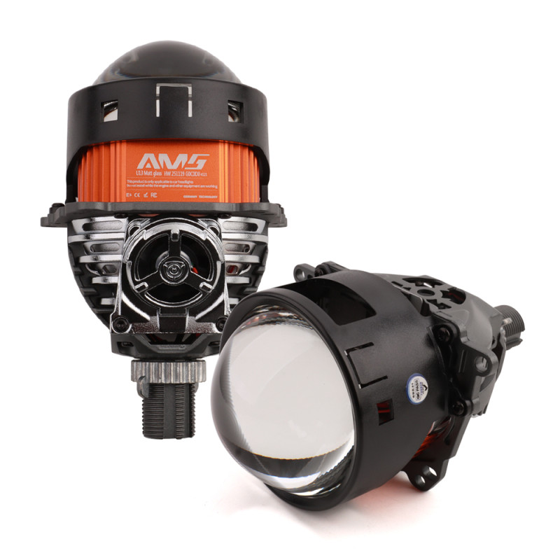 LED headlight lenses AMS ULTIMATE U13 5000K Matt Glass 3.0 F/R