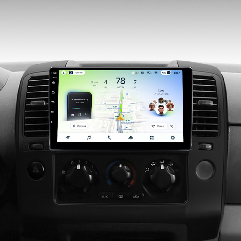 Fest eingebaute Magnetophon Teyes CC4L 4+64 GB Nissan Navara 3 D40 (2004–2010, F2) 9
