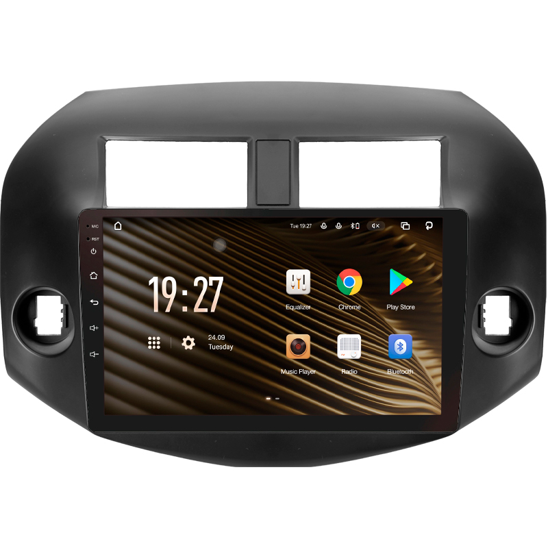 Stacja radiowo-magnetofonowa SIGMA S10464 ANDROID 12 4+64 GB 4G DSP do Toyota RAV4 3 XA30 (F2) 2005–2013, 10