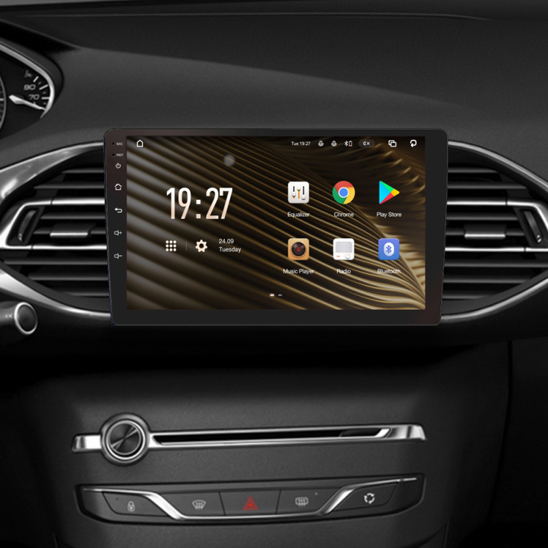 Android head unit SIGMA S9464 ANDROID 12 4+64 Gb 4G DSP Peugeot 308 T9 308S 2013-2017 9"