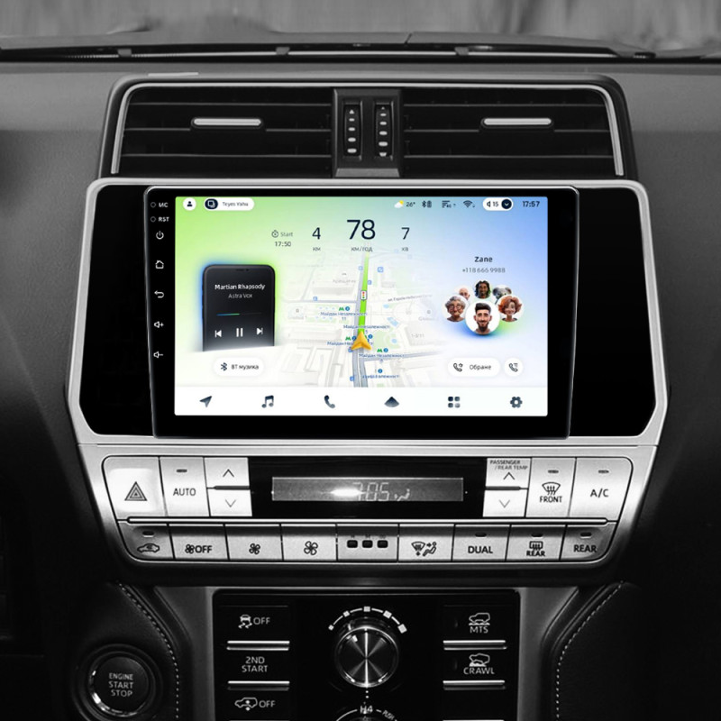 Magazynofon Teyes CC4L 4+64 GB Toyota Land Cruiser Prado 150 (2018–2020, srebrny), 10