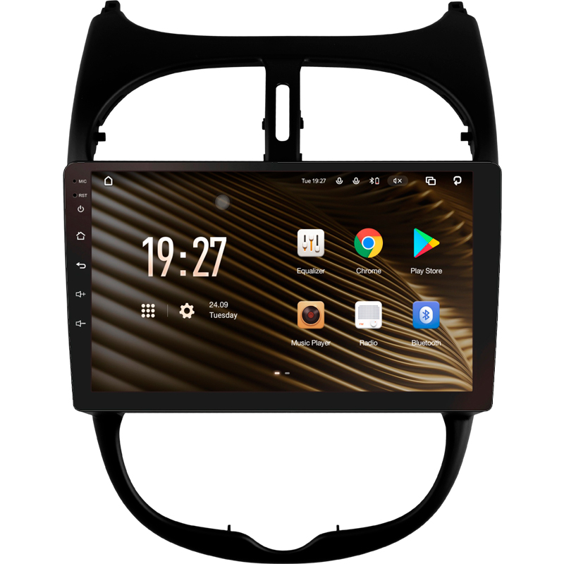 Android head unit SIGMA S9464 ANDROID 12 4+64 Gb 4G DSP Peugeot 206 1998-2012 9" (L1)