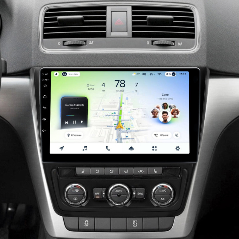 Android head unit Teyes CC4L 6+64 Gb Skoda Yeti 5L 2009-2014 10"
