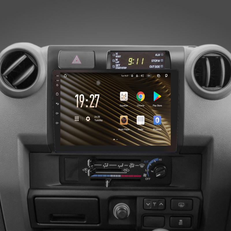 Android head unit SIGMA S9464 ANDROID 12 4+64 Gb 4G DSP Toyota Land Cruiser 70 Series LC 79 2007-2020 9"