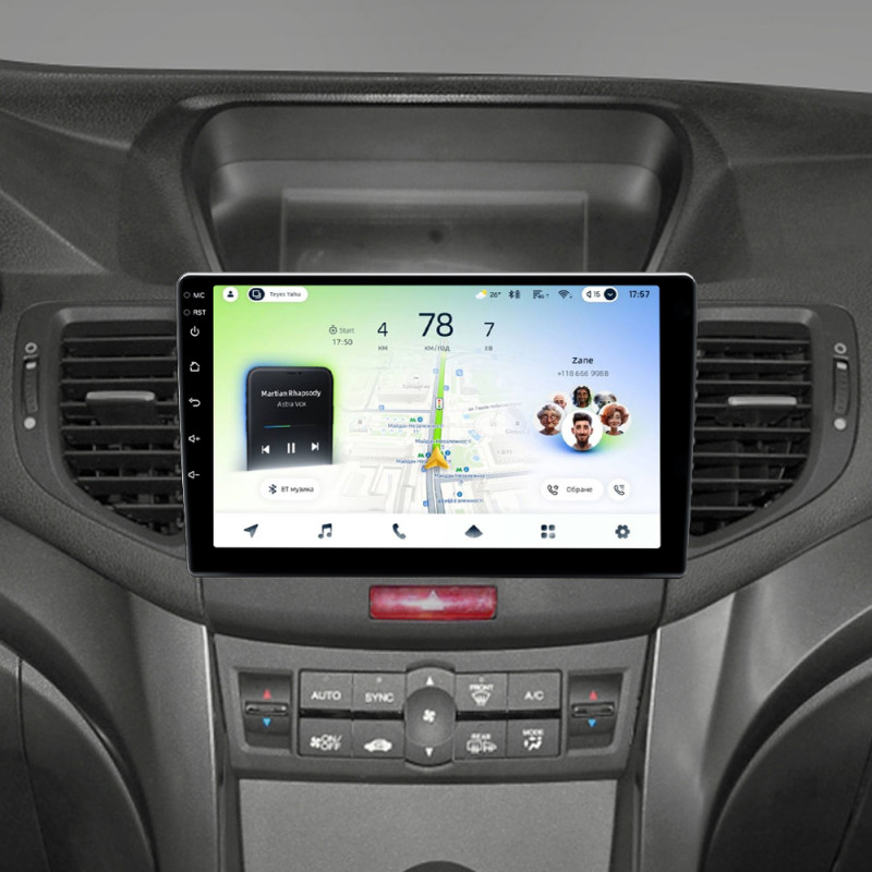 Android head unit Teyes CC4L 4+64 Gb Honda Accord 8 2008-2012 9"
